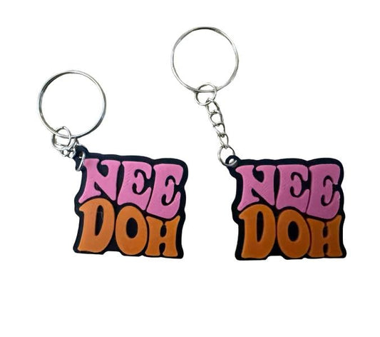 NeeDoh Keyring | 3D Printed Fidget Fan Keychain | Colourful Bag Charm | Fun Gift for NeeDoh Fans