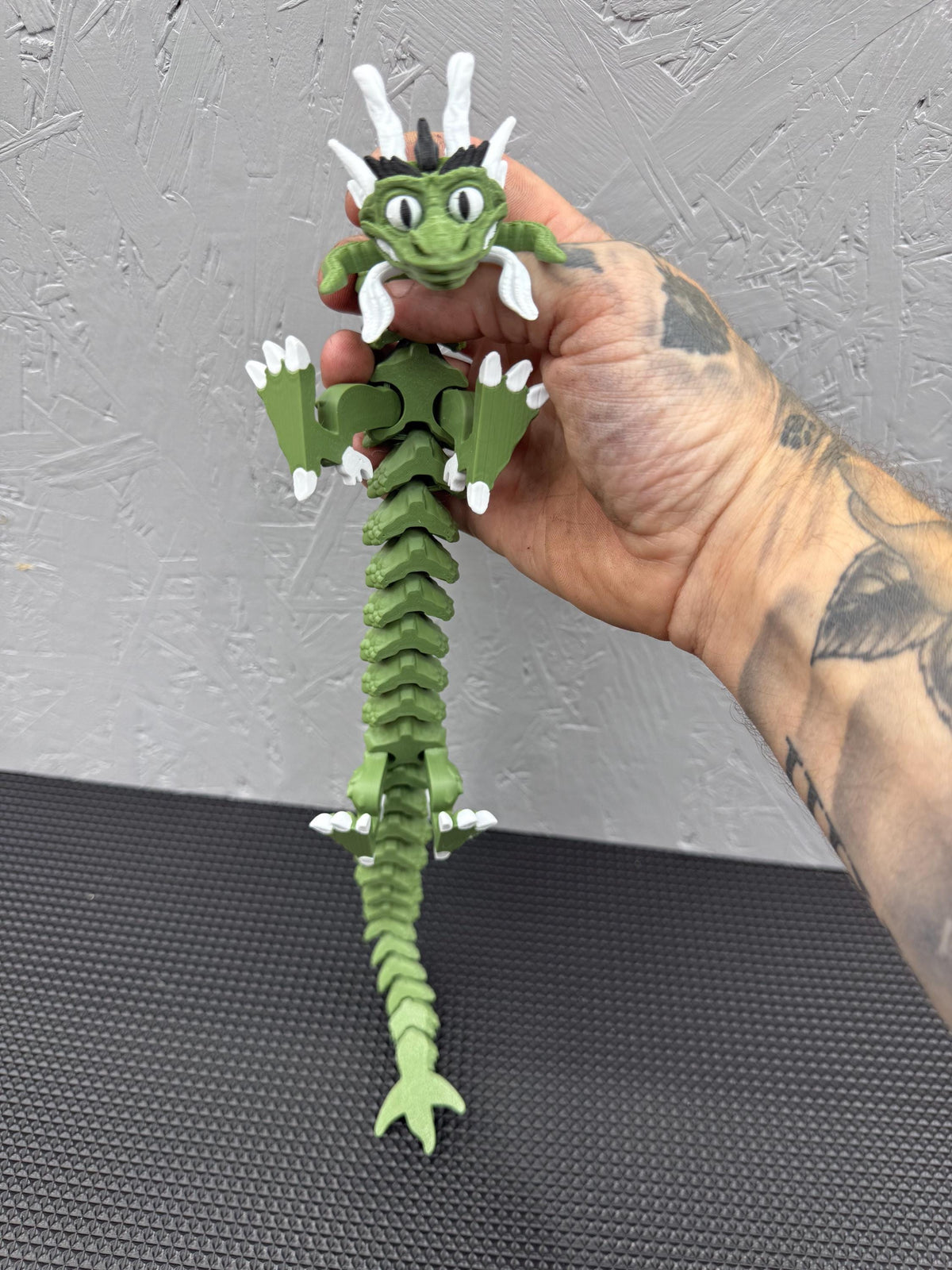 40cm Flexy Dragon | Articulated Dragon Toy | Flexible 3D Printed Dragon | Fidget Toy | Fantasy Gift | Dragon Desk Toy UK
