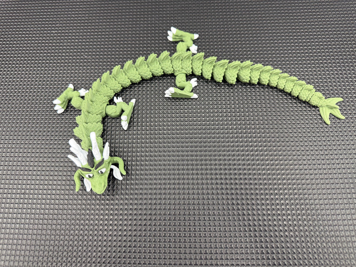40cm Flexy Dragon | Articulated Dragon Toy | Flexible 3D Printed Dragon | Fidget Toy | Fantasy Gift | Dragon Desk Toy UK