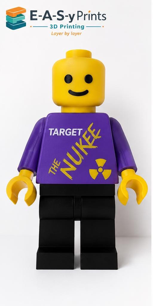 large luke littler lego dart man 15cm