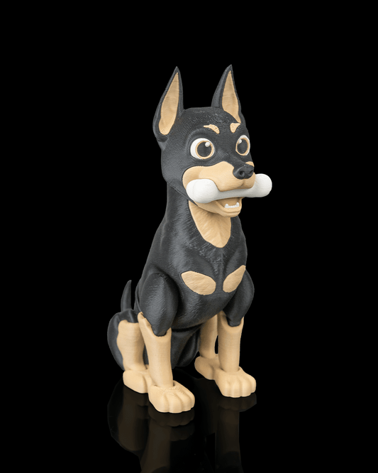 🐾 Axel the Movable Doberman – 3D Printed Articulated Toy