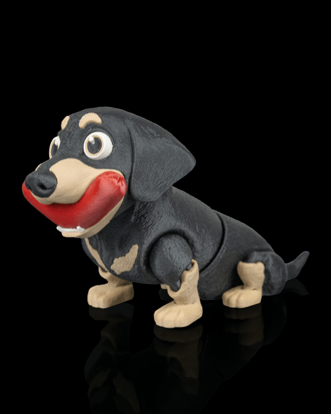 🐾 Frank the Movable Dachshund – 3D Printed Articulated Toy
