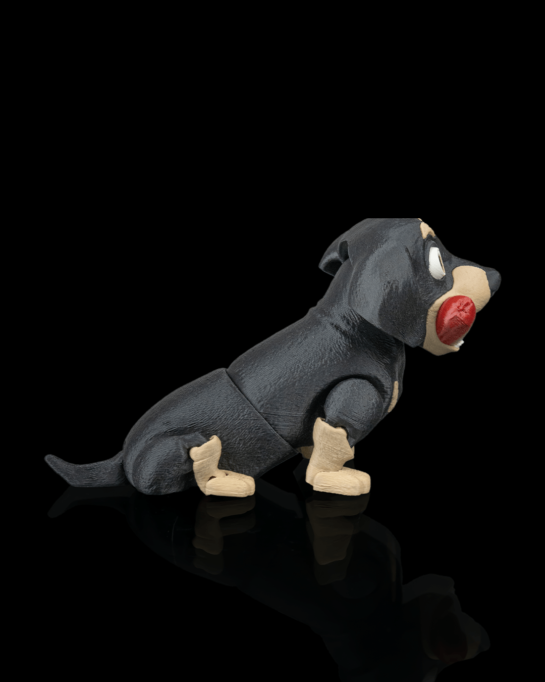 🐾 Frank the Movable Dachshund – 3D Printed Articulated Toy