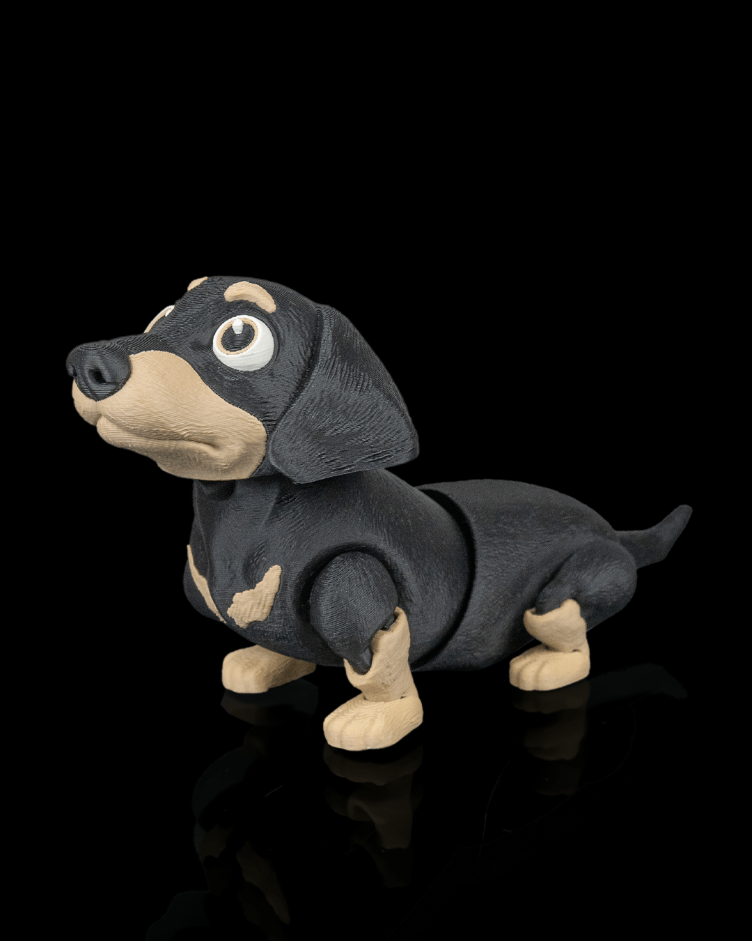 🐾 Frank the Movable Dachshund – 3D Printed Articulated Toy