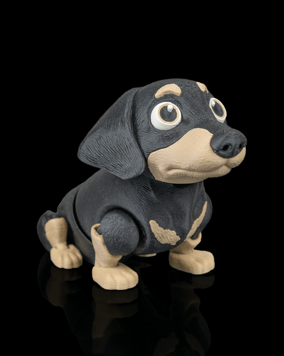 🐾 Frank the Movable Dachshund – 3D Printed Articulated Toy