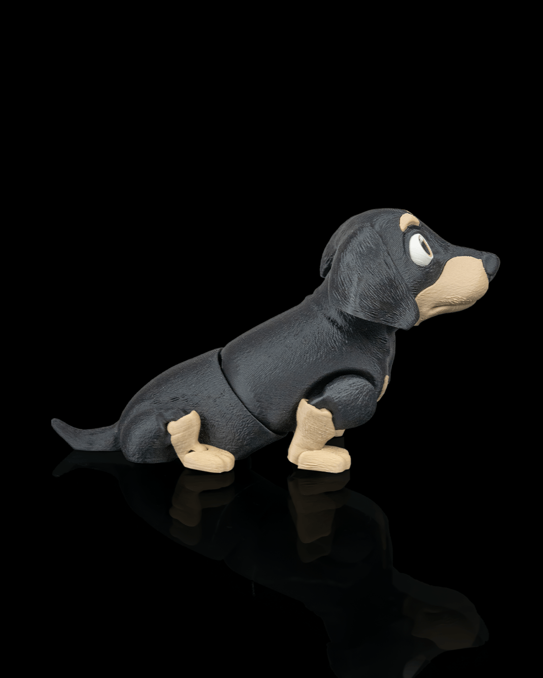 🐾 Frank the Movable Dachshund – 3D Printed Articulated Toy
