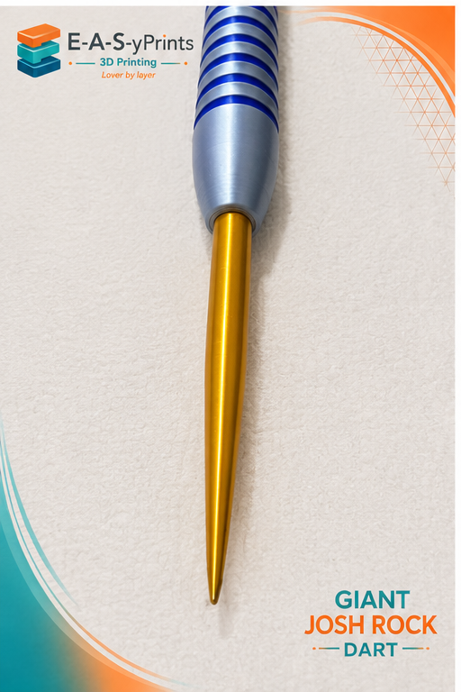Giant Josh Rock Inspired Dart – Approx 79cm – 3D Printed Darts Display – Rocky Style Giant Dart – Darts Gift & Man Cave Decor
