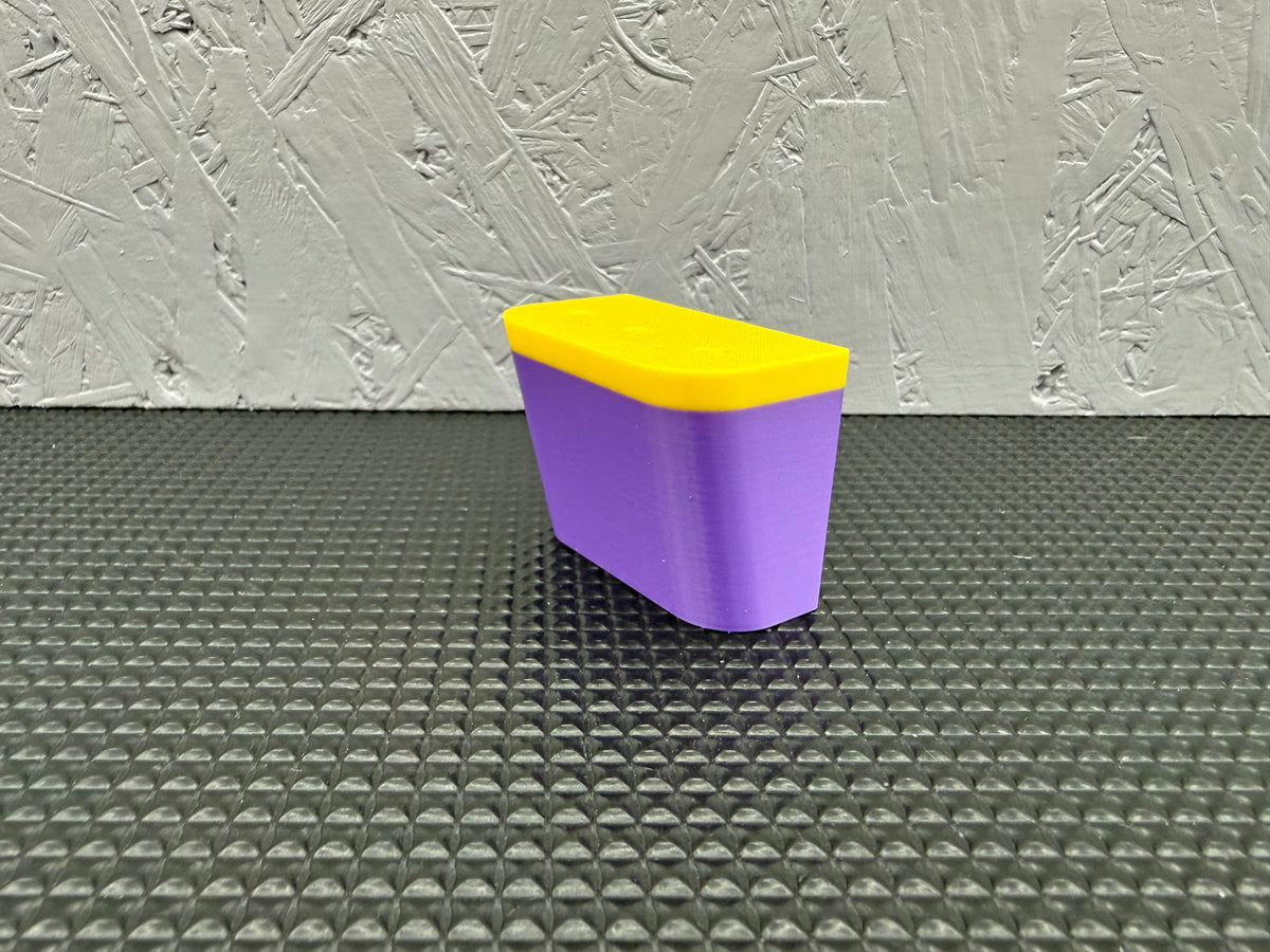Wall Mounted Dart Holder | Luke Littler Inspired Purple & Yellow | 3 Dart Wall Rack | 3D Printed Darts Storage | Gift for Dart Players