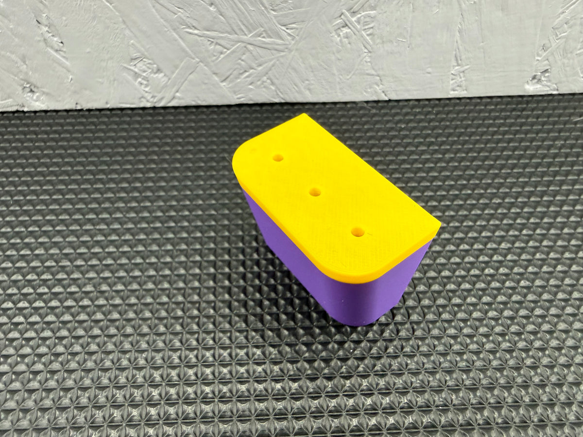 Wall Mounted Dart Holder | Purple & Yellow Luke Littler colour theme | 3 Dart Wall Rack