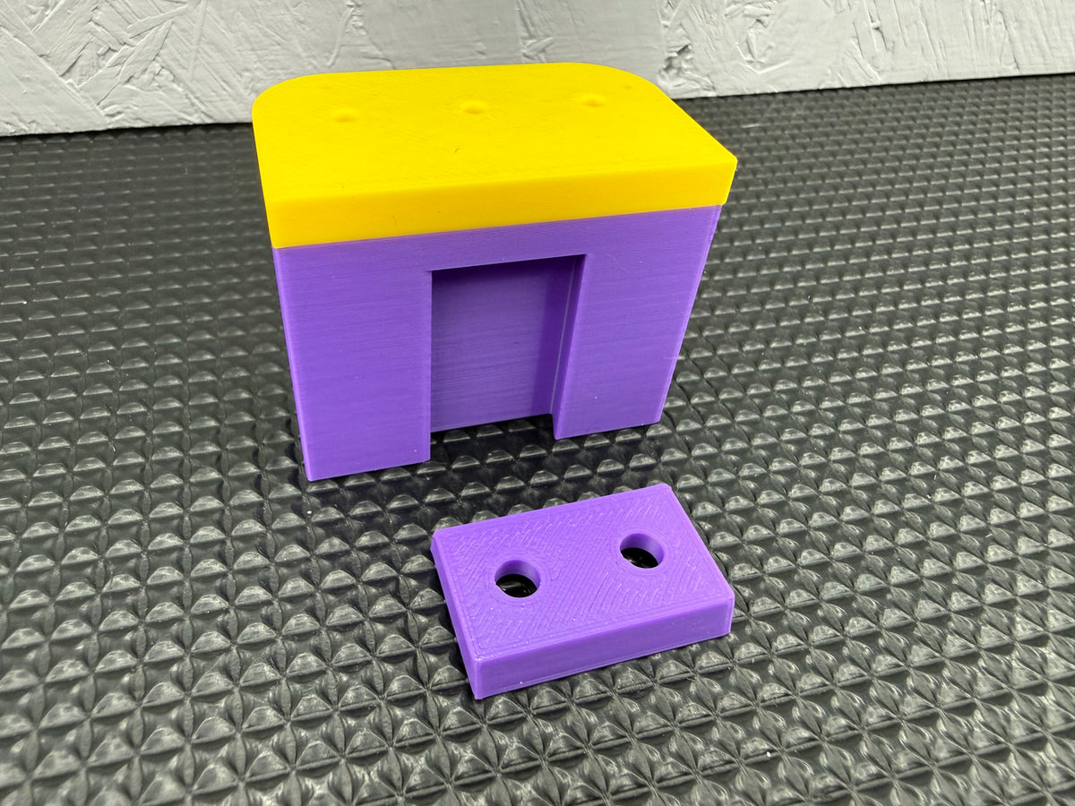 Wall Mounted Dart Holder | Luke Littler Inspired Purple & Yellow | 3 Dart Wall Rack | 3D Printed Darts Storage | Gift for Dart Players