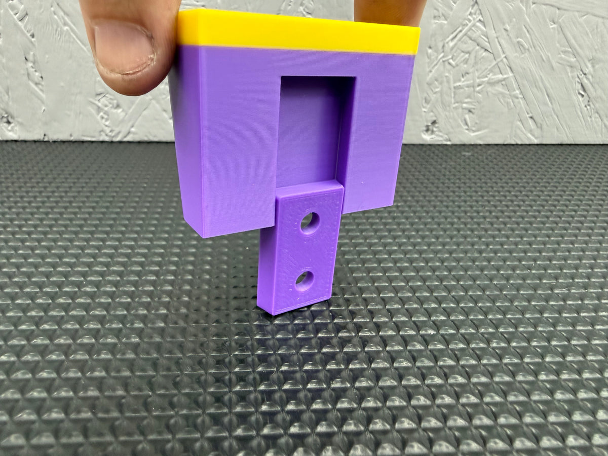 Wall Mounted Dart Holder | Purple & Yellow Luke Littler colour theme | 3 Dart Wall Rack