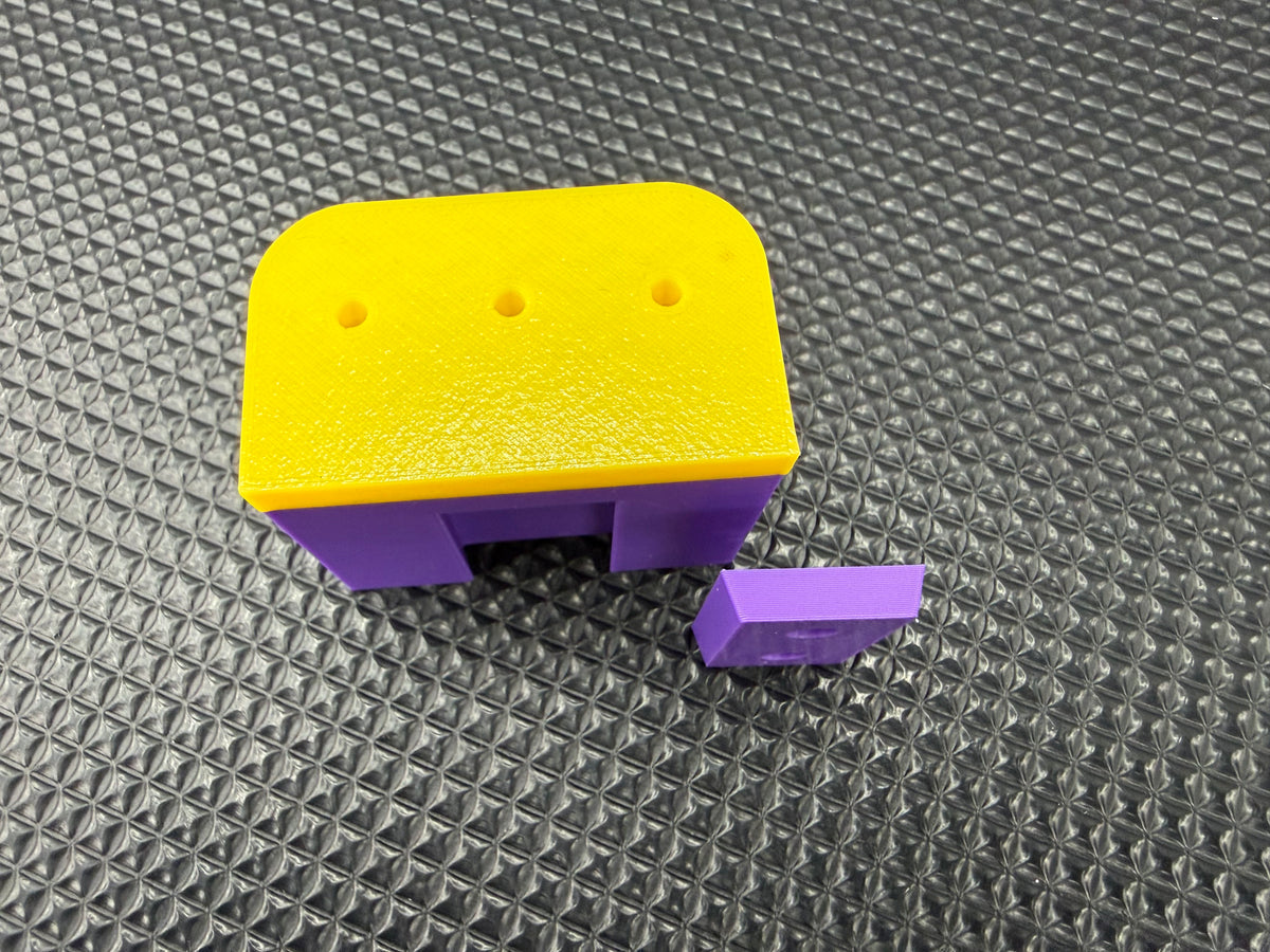 Wall Mounted Dart Holder | Luke Littler Inspired Purple & Yellow | 3 Dart Wall Rack | 3D Printed Darts Storage | Gift for Dart Players