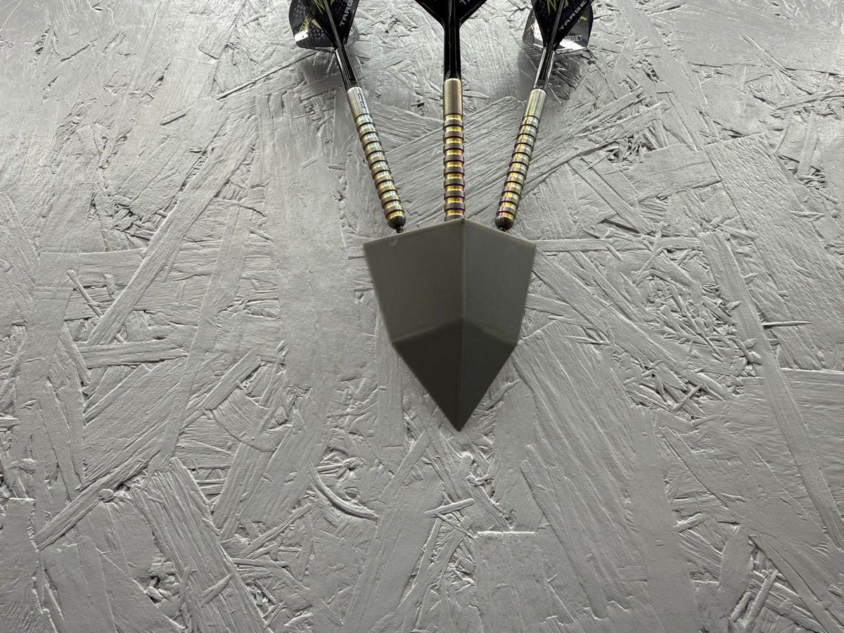 Grey Wall Mounted Dart Holder | 3 Dart Wall Rack | 3D Printed Darts Storage | Gift for Dart Players