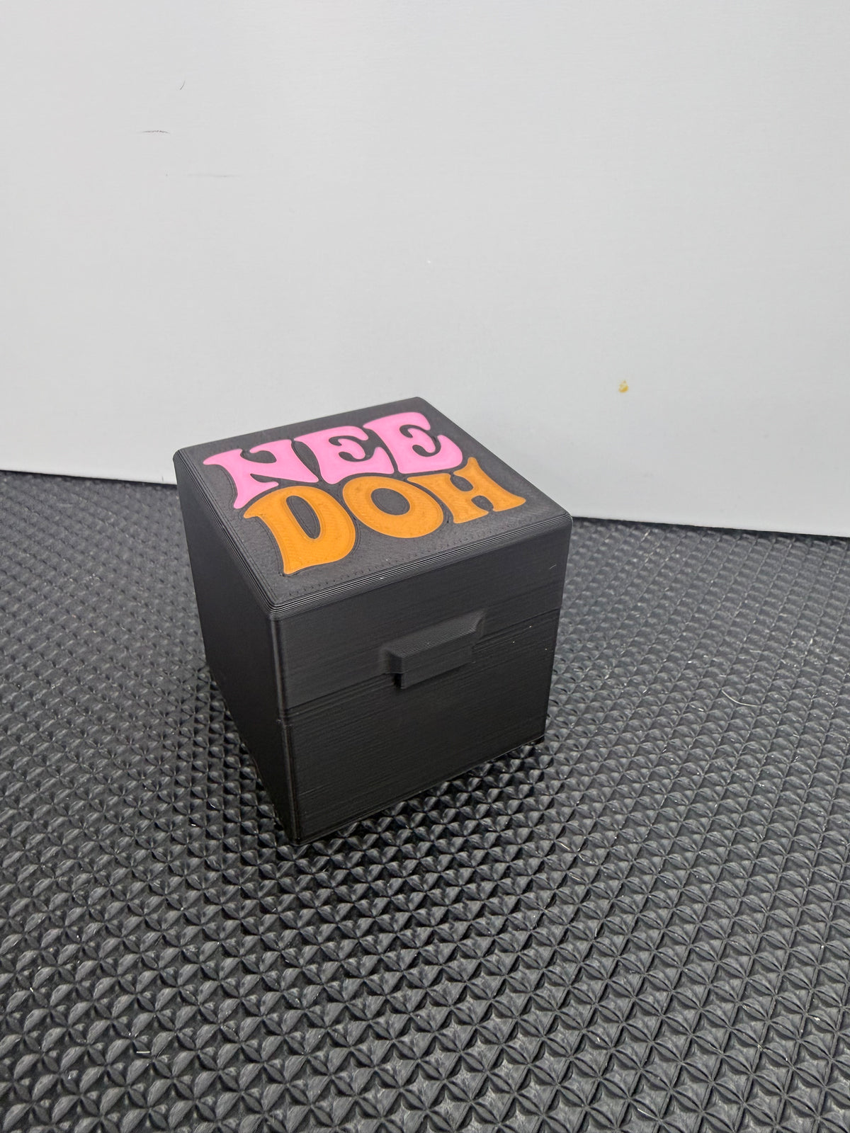 NeeDoh Nice Cube Storage Box | 3D Printed Fidget Toy Case | Protective Storage Holder | Hinged Cube Box