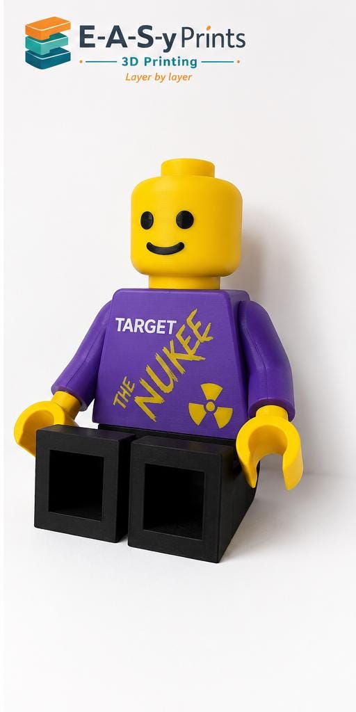 large luke littler lego dart man 15cm