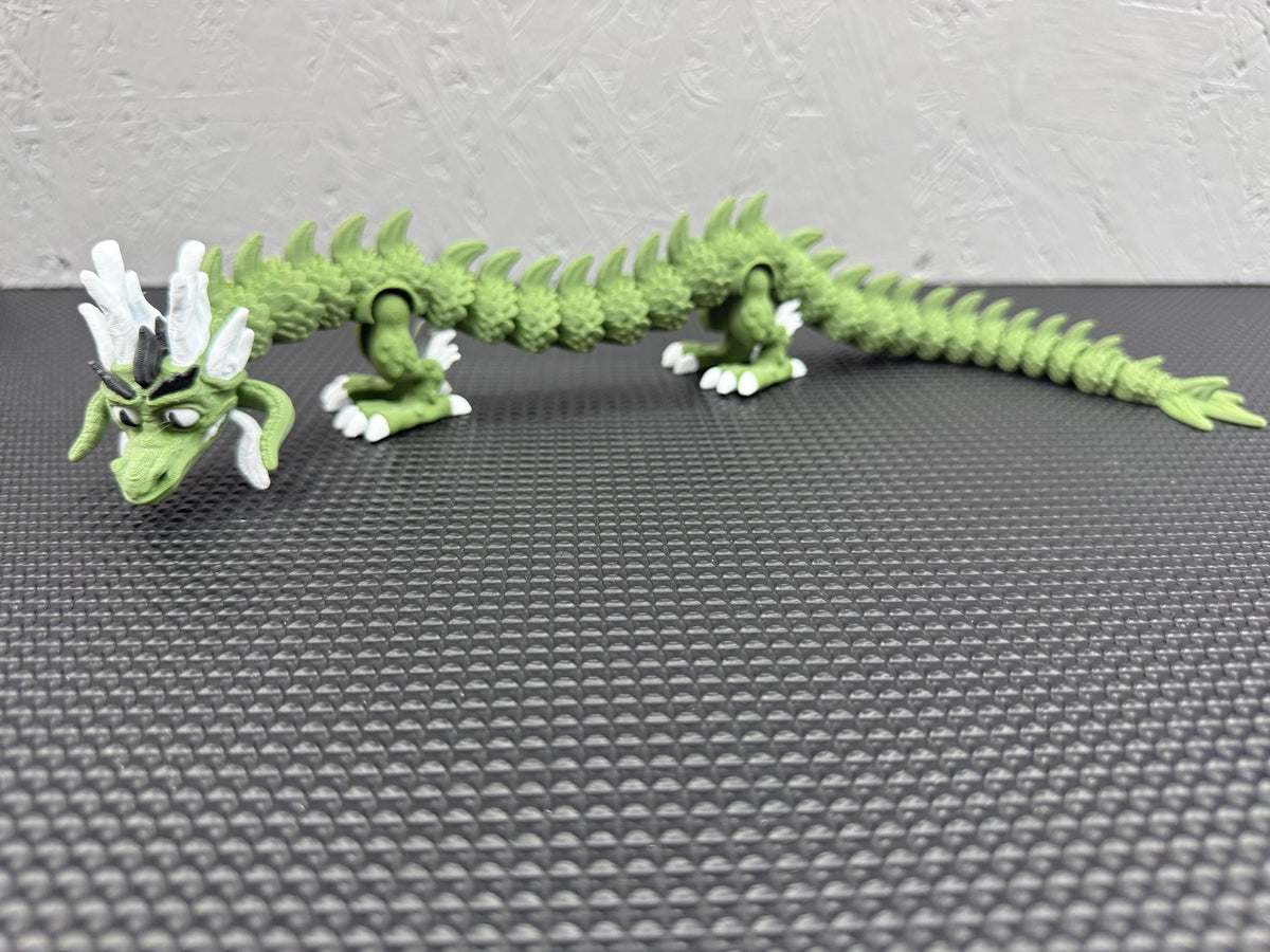 40cm Flexy Dragon | Articulated Dragon Toy | Flexible 3D Printed Dragon | Fidget Toy | Fantasy Gift | Dragon Desk Toy UK